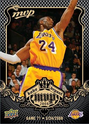 With 2008-09 MVP Basketball, Upper Deck is celebrating the reigning NBA MVP 