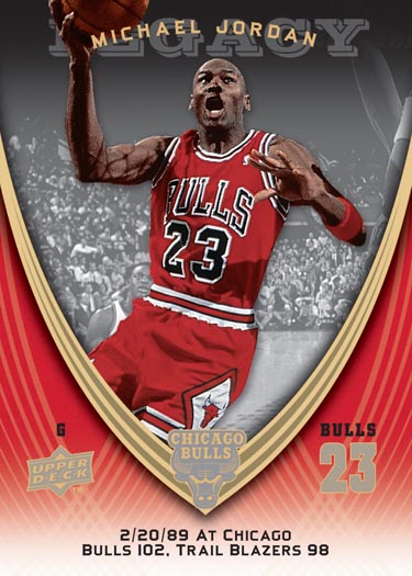 Michael Jordan 2008-09 Upper Deck Jordan Legacy Game Use RED