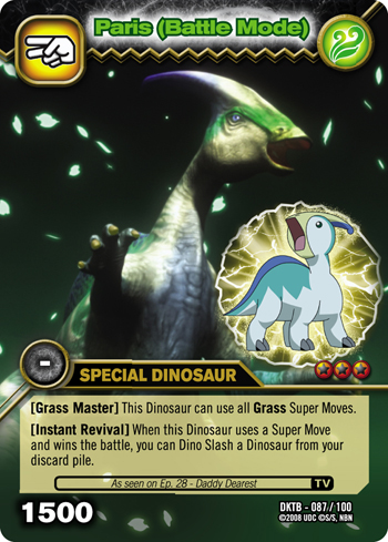 dinosaur king cards grass